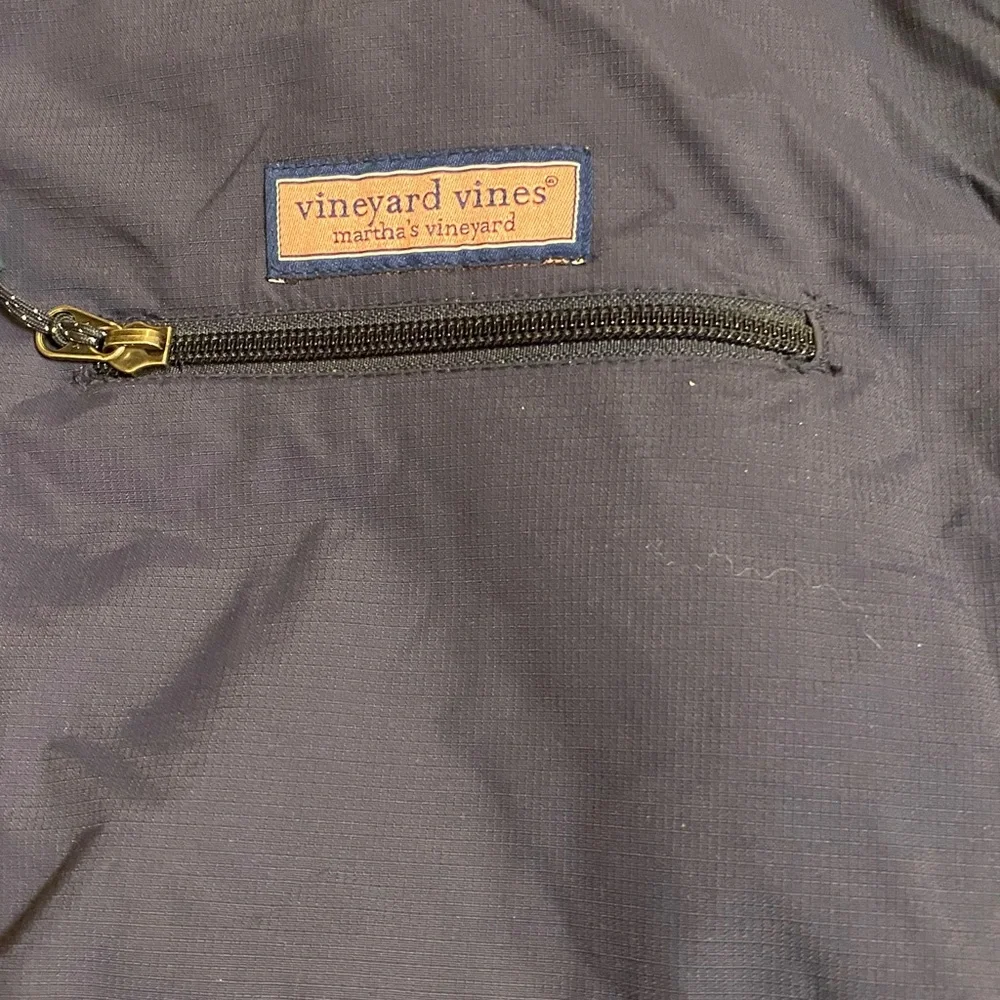 VINEYARD VINES Martha's FULL ZIP FLEECE JACKET Windbreaker Mens Navy Blue - Picture 4 of 7